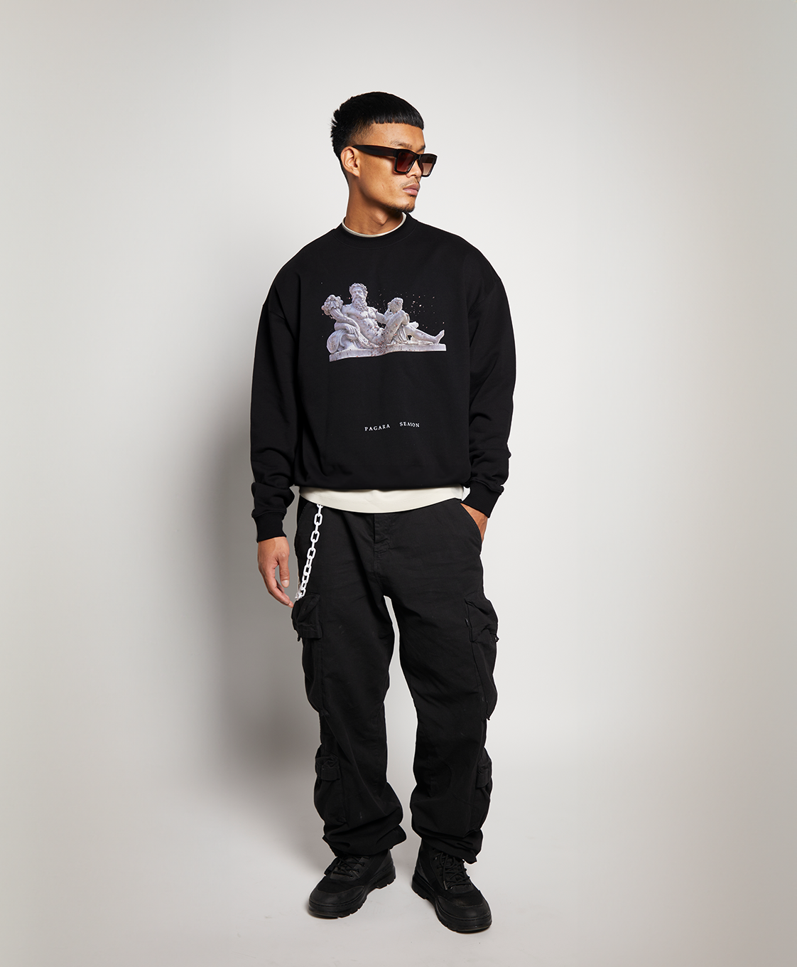ZEUS TERRA SWEATSHIRT - BLACK