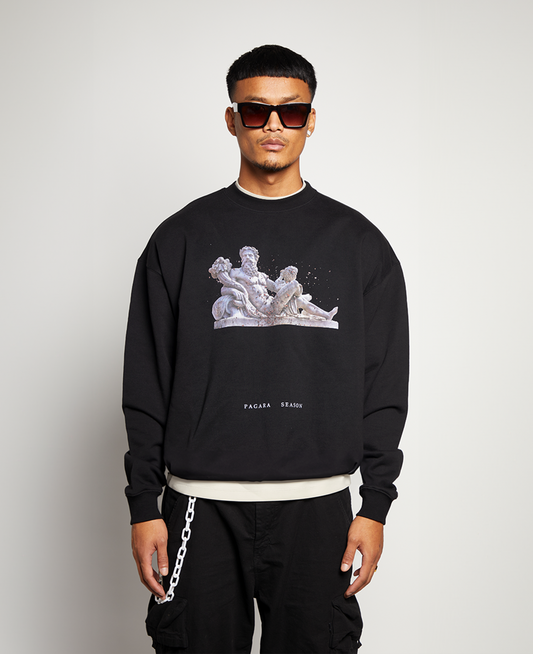 ZEUS TERRA SWEATSHIRT - BLACK